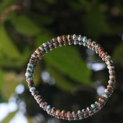 Natural Stone Agate Bead Bracelet