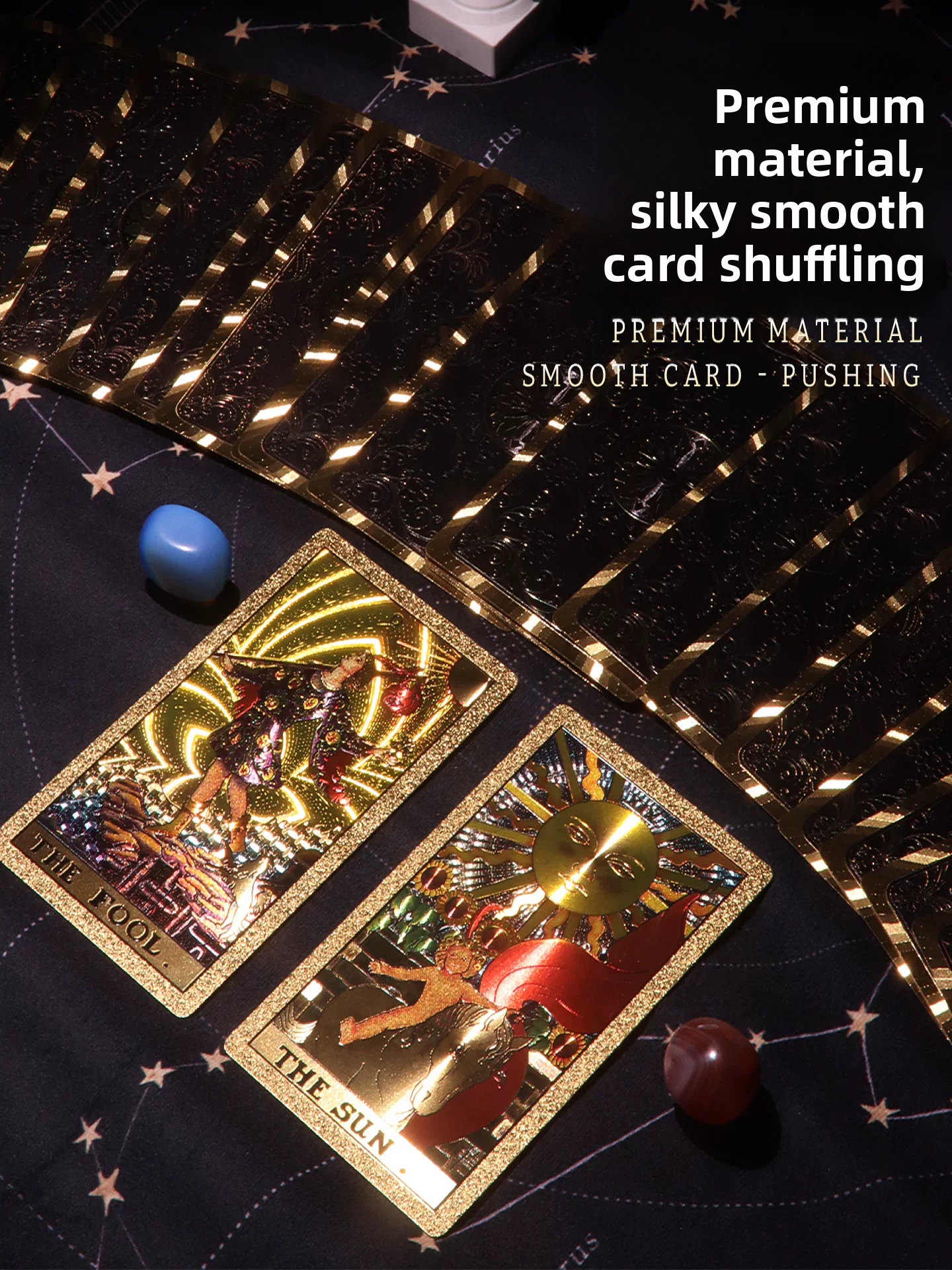 Classic Gold Foil Waite Tarot Deck — 78 Cards