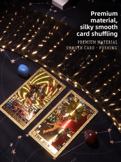 Classic Gold Foil Waite Tarot Deck — 78 Cards