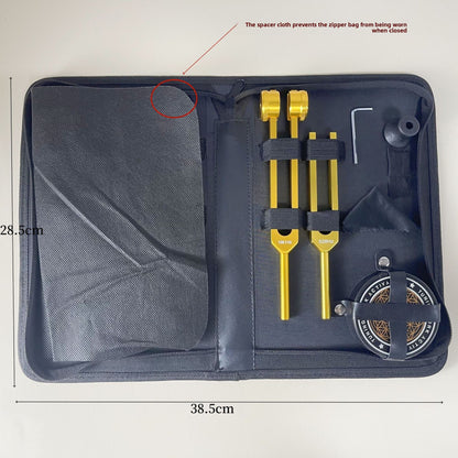 Professional Tuning Fork Set (128Hz, 256Hz, 384Hz, 136.1Hz, 528Hz)