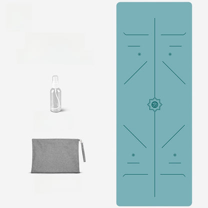 Foldable Suede Yoga Mat — Natural Rubber Base