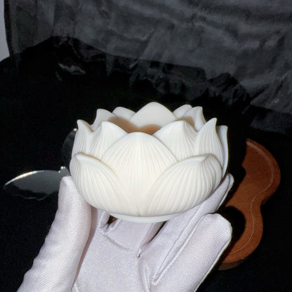 Lotus Crystal Ball Base with Buddha Ornament