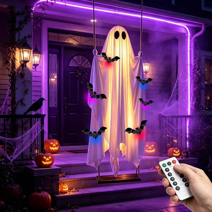 Haunted Swing Ghost Décor | LED & Classic